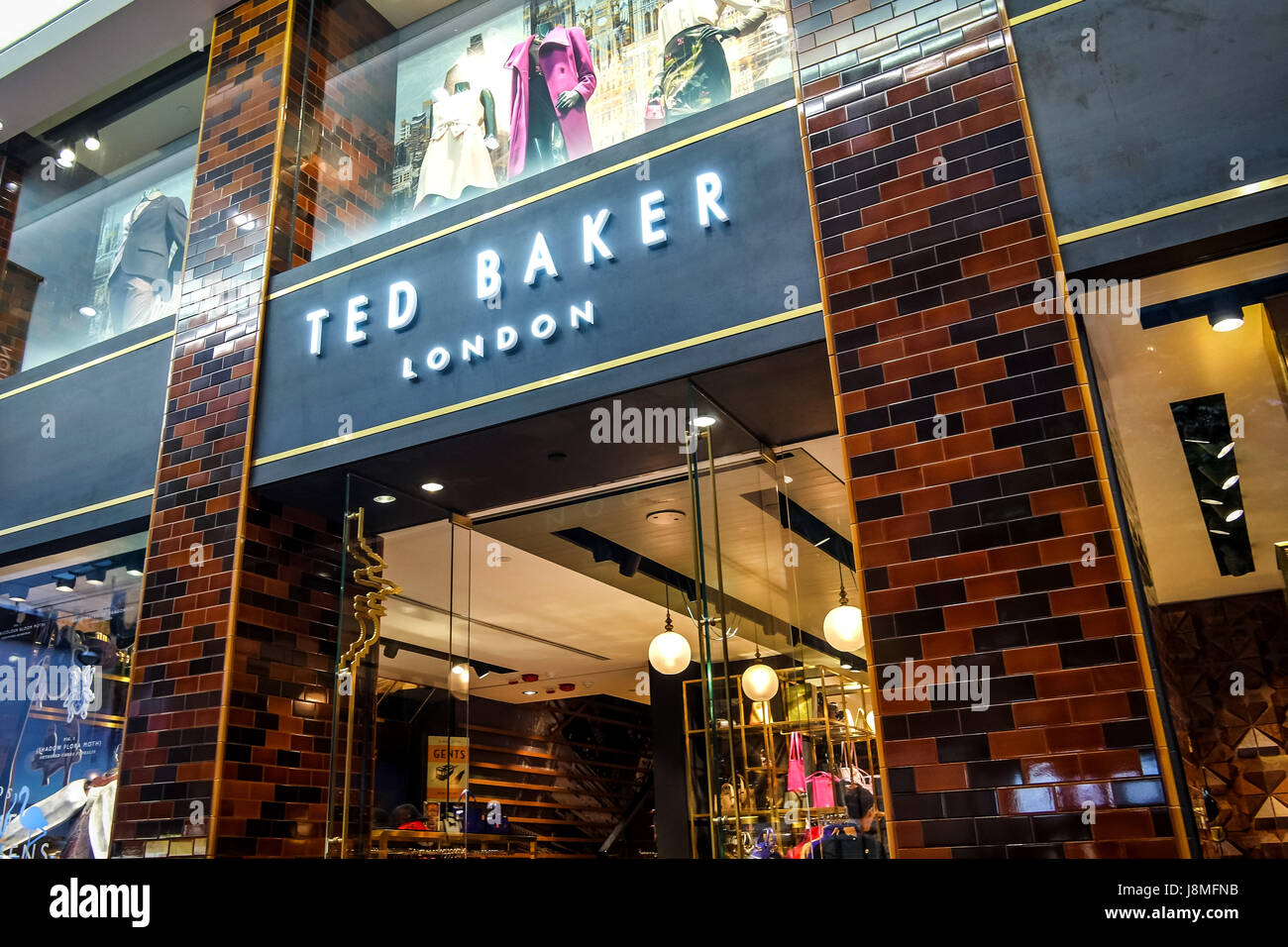 Ted Baker von Londons Flaggschiff speichern auf Paterson Street, Causeway Bay Hong Kong Stockfoto