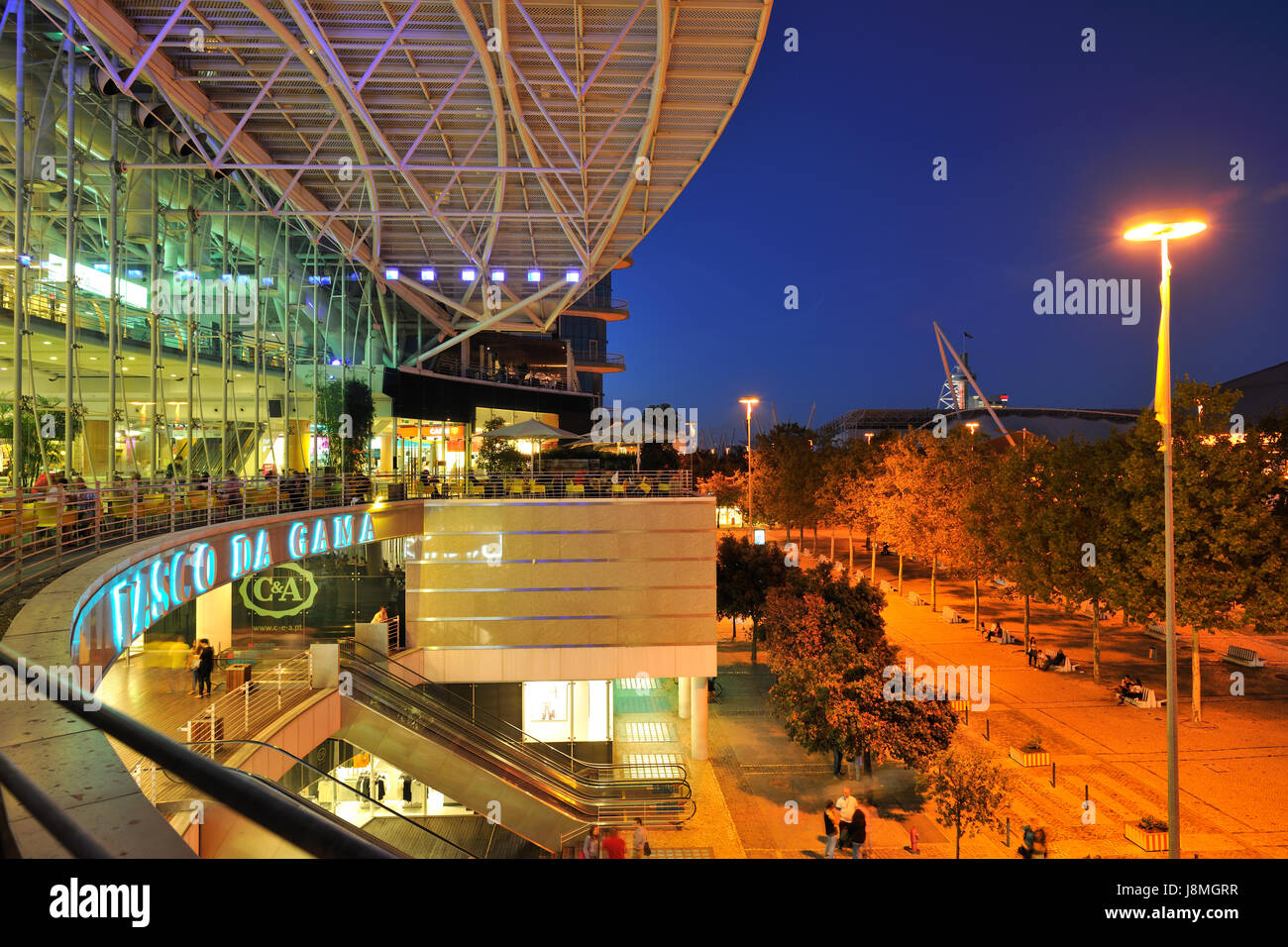 Vasco da Gama Shoppingcenter. Parque Das Nações, Lissabon. Portugal Stockfoto