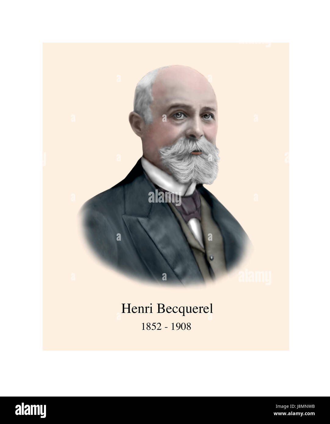 Henri Becquerel, 1852 – 1908, französischer Physiker Stockfoto