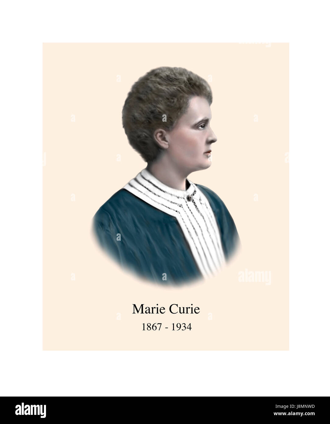 Marie Sklodowska Curie, 1867-1934, polnische geboren Französisch Physiker, Chemiker Stockfoto