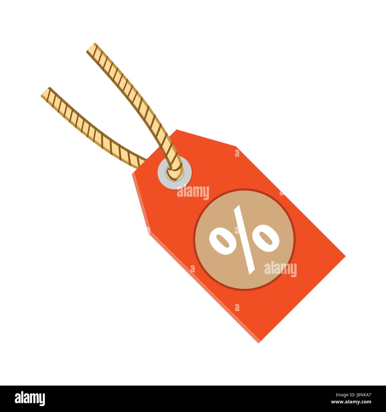 Rabatt-Label Tag Symbol Vektor Illustration flaches Design-Stil Stock Vektor