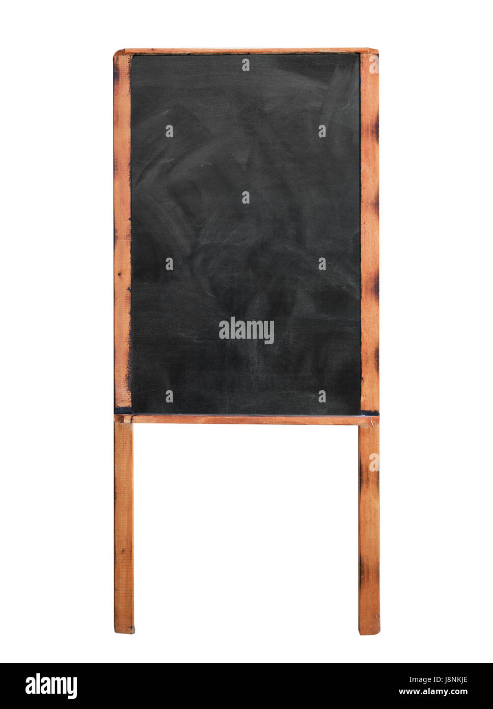 Leere Tafel im freien Menüanzeige mit Beschneidungspfad isoliert Stockfoto