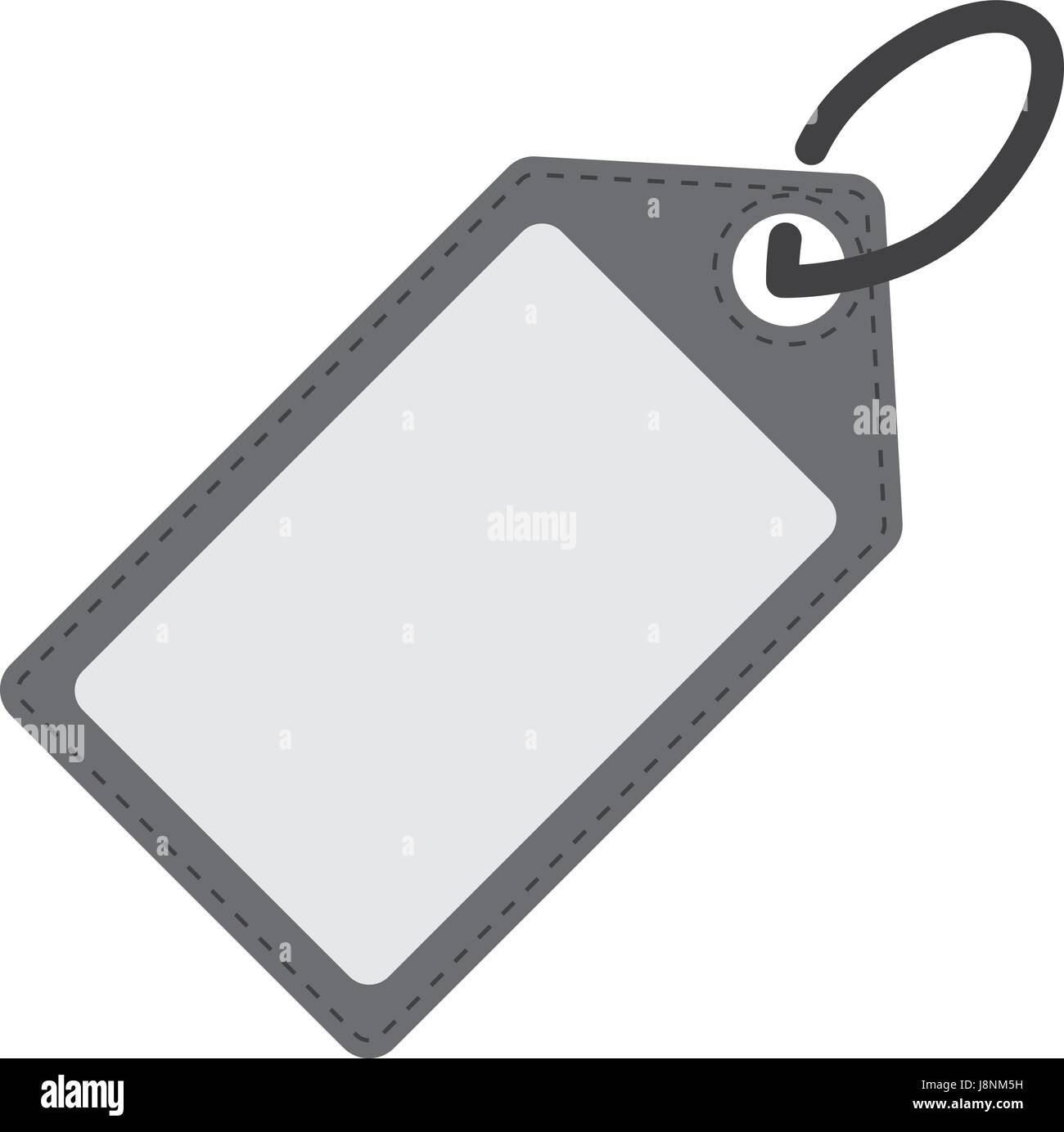 Preisschild Vektor Icon in schwarz auf weißem Hintergrund Stock