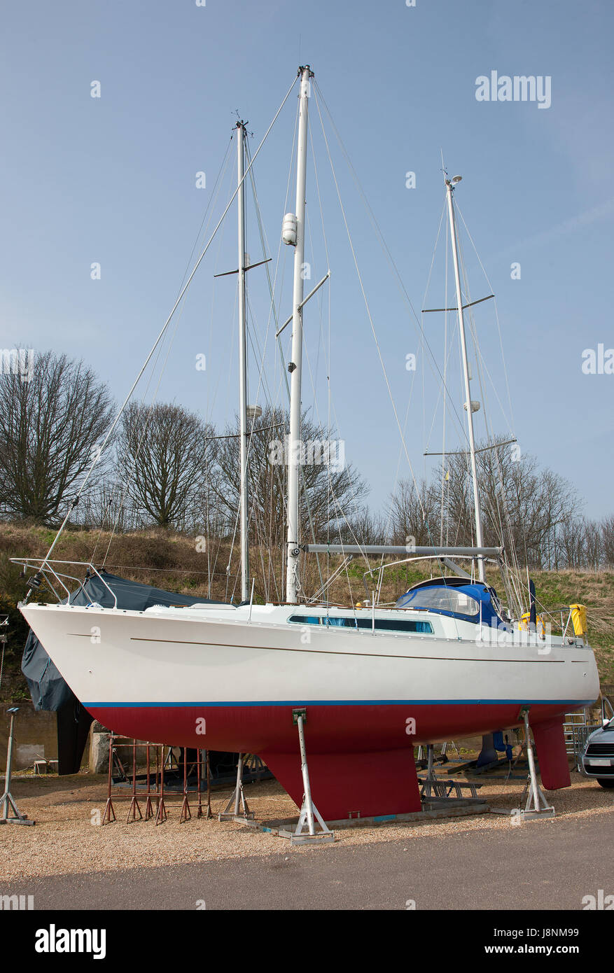 Sport, Sport, Winter, Navigation, Hobby, Yacht, gespeichert, Mast, Segelboot, Stockfoto