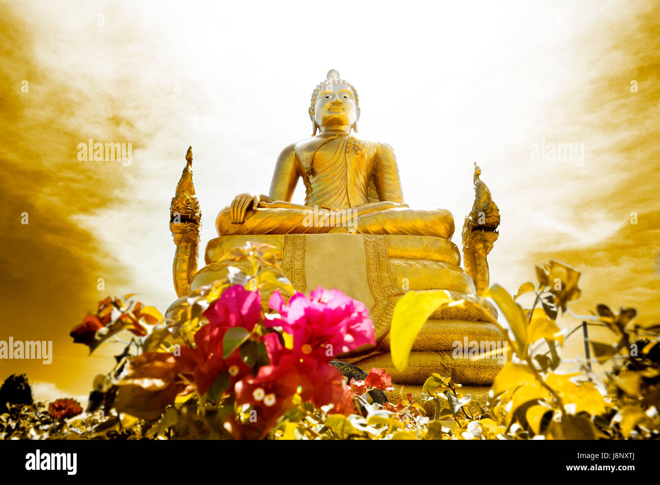 Big Buddha in Insel Phuket. Tempel und Kloster in Thailand Stockfoto