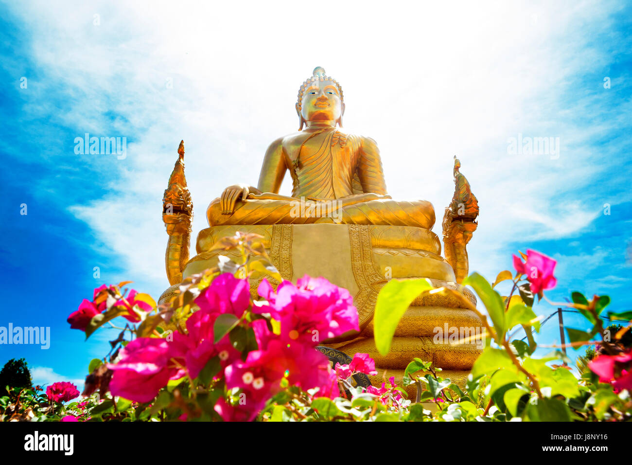 Big Buddha in Insel Phuket. Tempel und Kloster in Thailand Stockfoto