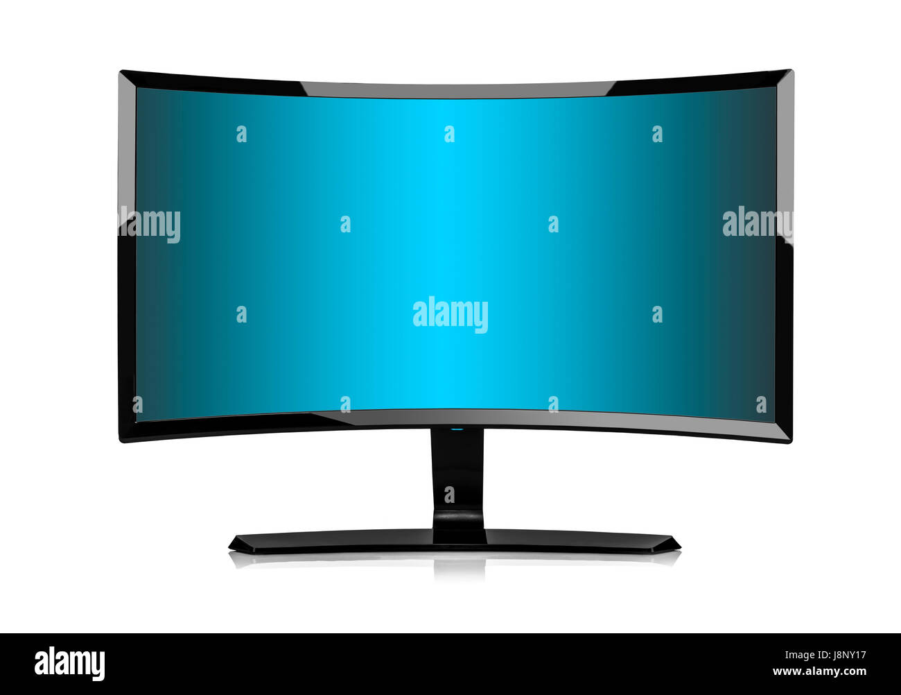 3D Fernseher oder Monitor isoliert. Stockfoto