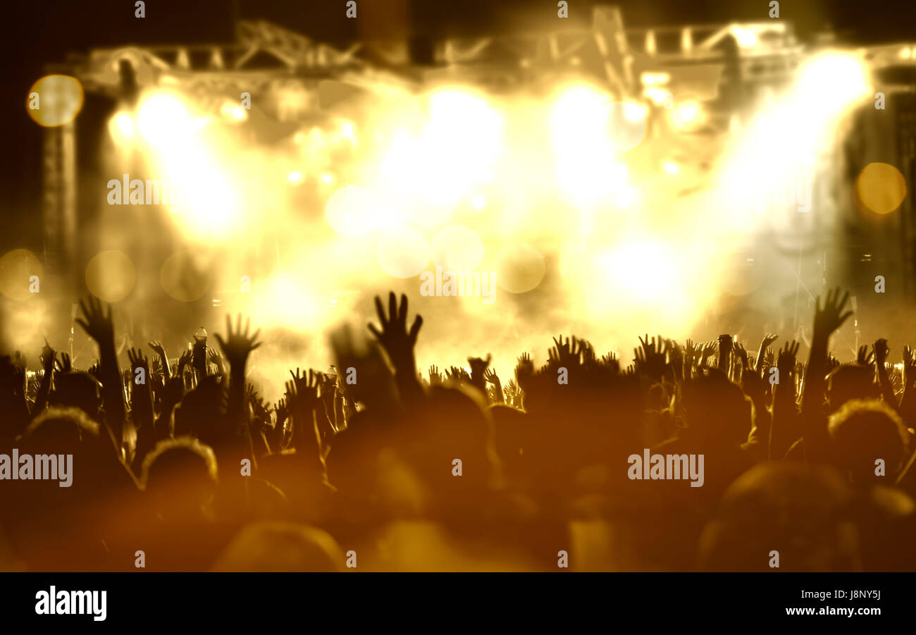 Live-Musikhintergrund. Show und Öffentlichkeit Stockfoto