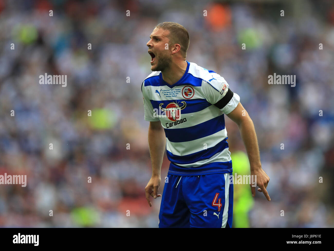 Reading Joey van Den Berg in den Himmel Bet Meisterschaft Play-off-Finale im Wembley Stadium, London. Stockfoto