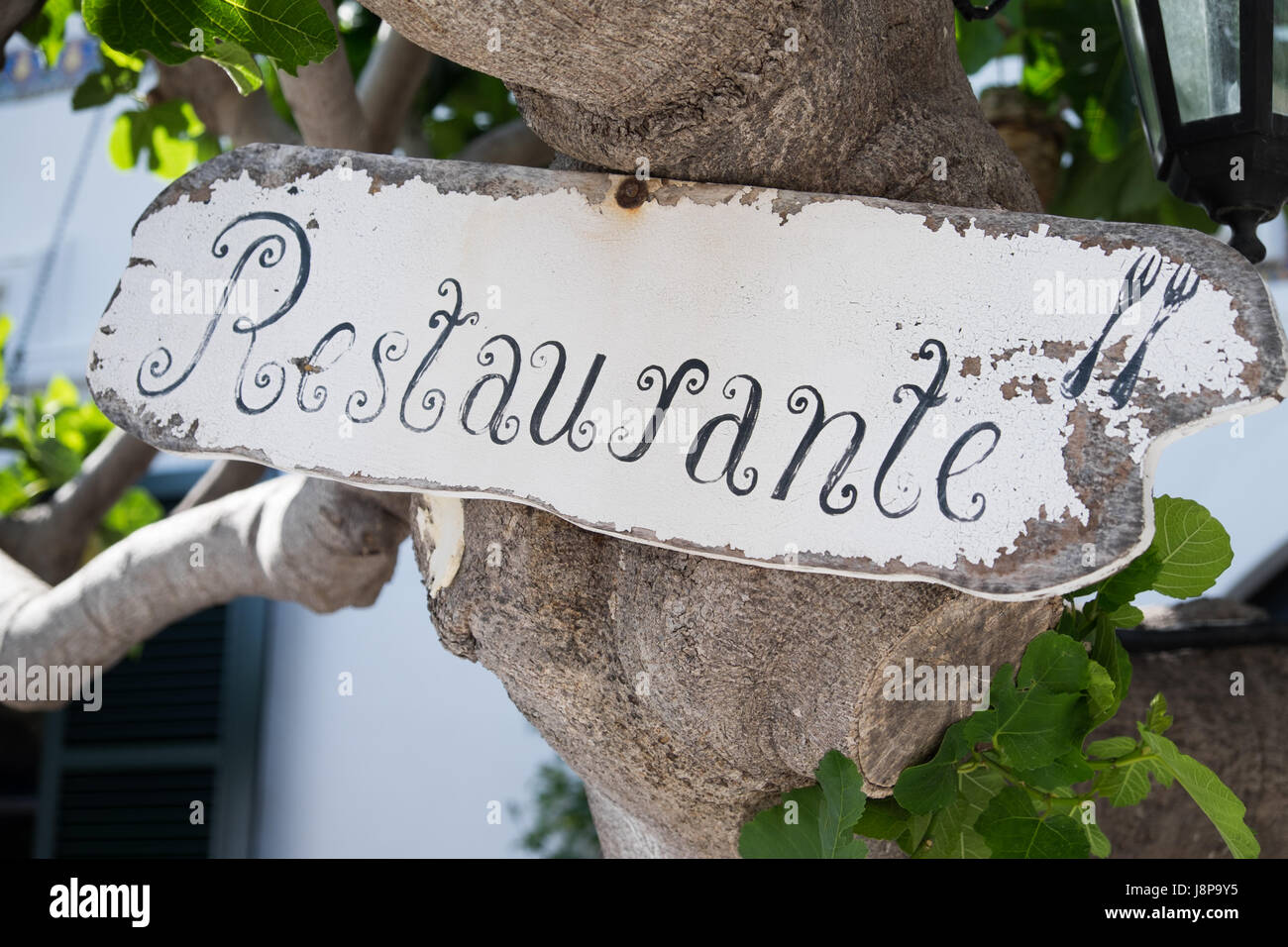 Restaurant-Zeichen Stockfoto