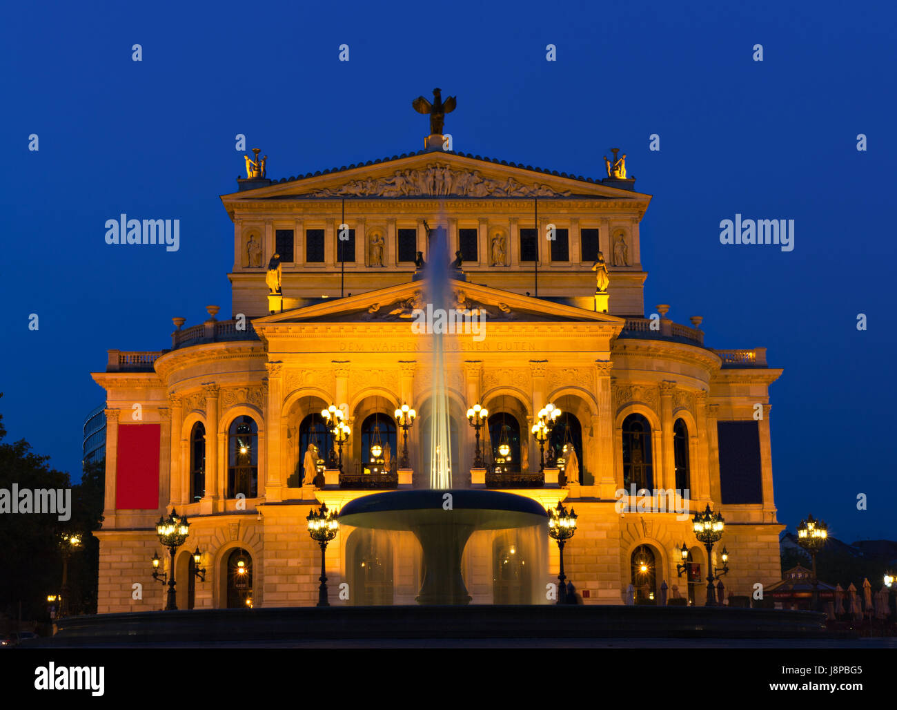 blau, Oper, Deutschland, Bundesrepublik Deutschland, Bauart, Stockfoto