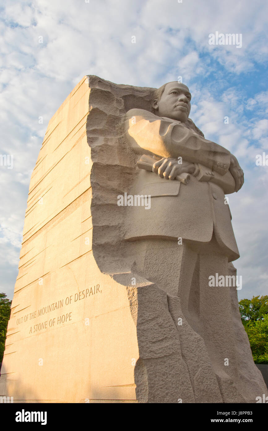 Die Martin Luther King Memorial, einem Denkmal an den Führer der Bürgerrechtsbewegung in den 1960er Jahren USA West Potomac Park, Washington, DC. Stockfoto