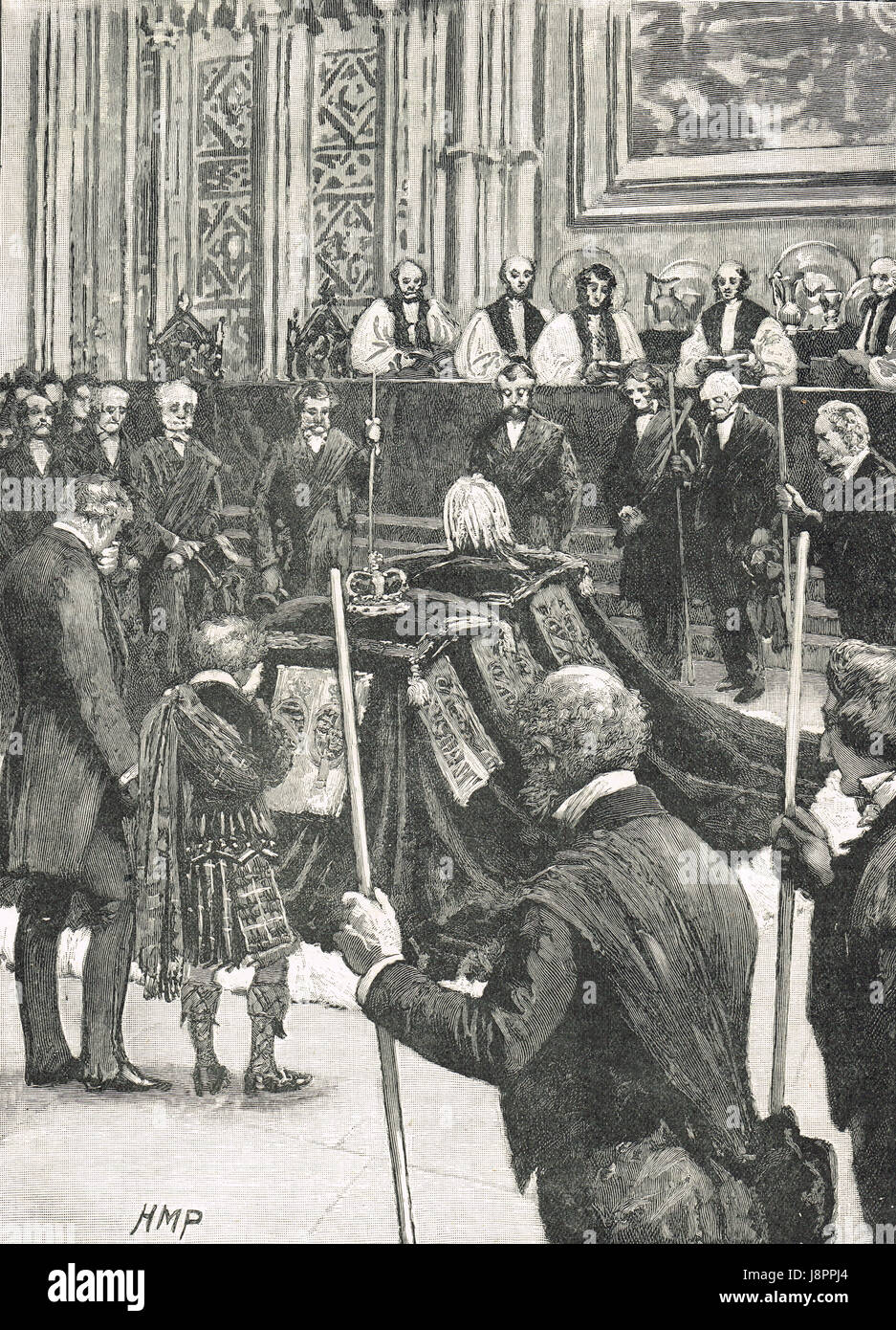 Beerdigung von Prinz Albert Prinz Consort im Jahre 1861 Stockfoto
