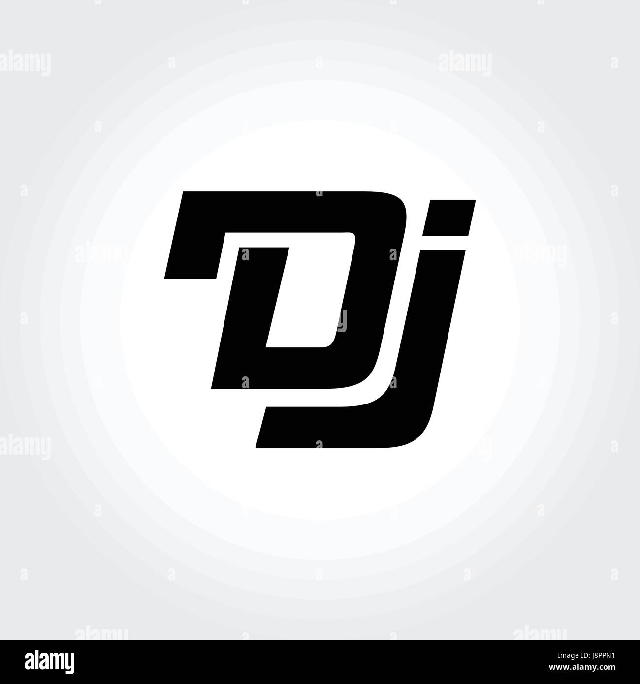 DJ-Creative-Identity-design Stock Vektor