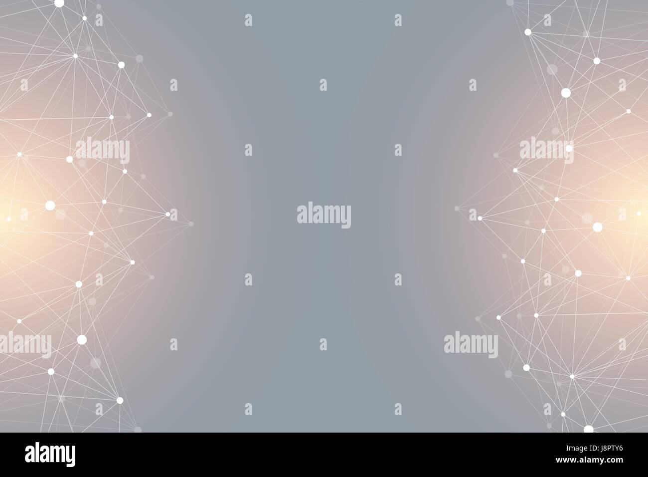 Geometrische grafischen Hintergrund Molekül und Kommunikation. Große Daten Komplex mit Verbindungen. Linien-Plexus, minimale Array. Visualisierung von digitalen Daten. Wissenschaftliche kybernetischen Vektor-Illustration. Stock Vektor