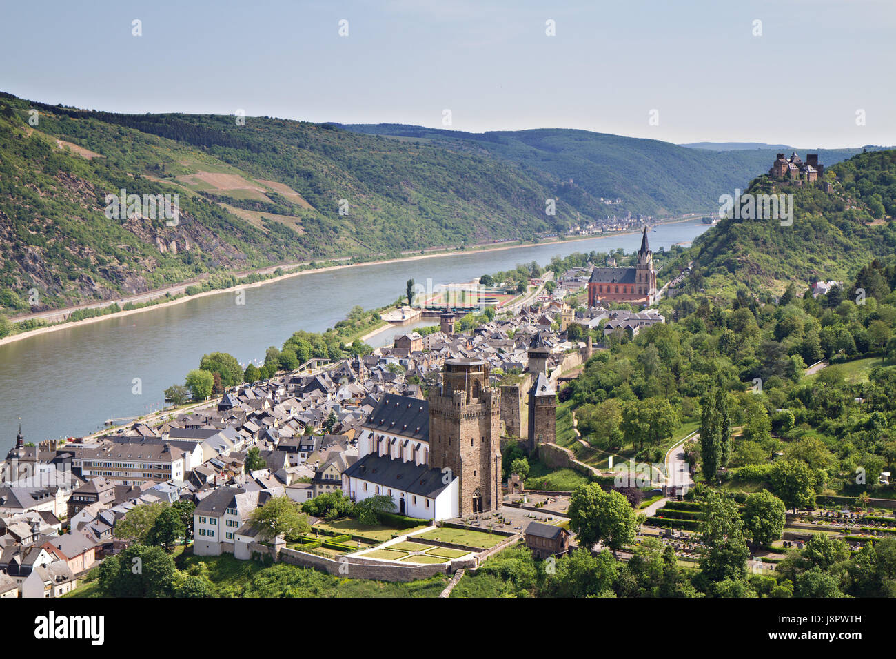 Rhein, Germany, Bundesrepublik Deutschland, Mittelalter, Burg, Wald, Schloss, Stockfoto