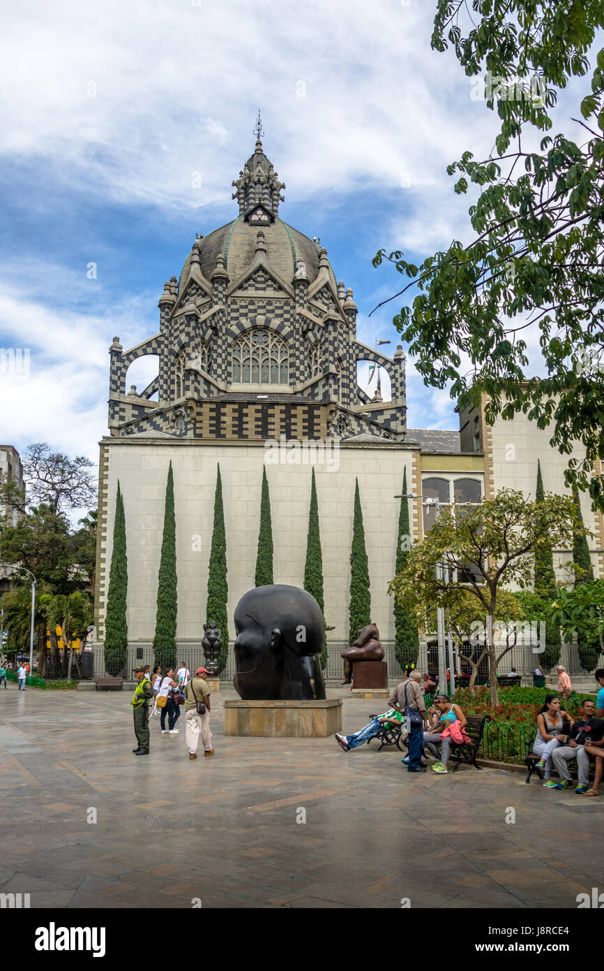 Botero Square - Medellin, Antioquia, Kolumbien Stockfoto