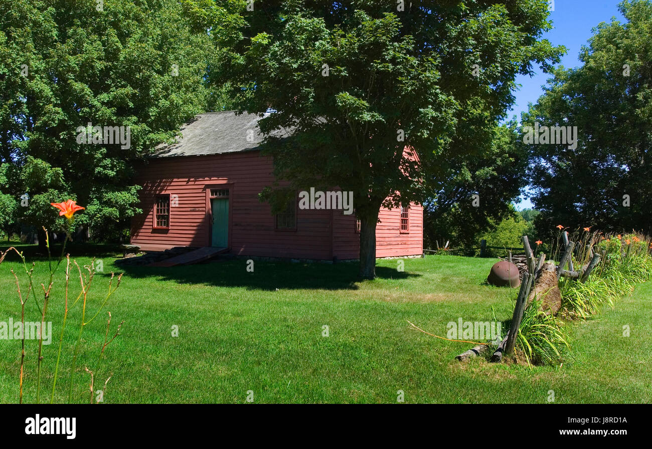 Ethan Allen Homestead und Museum in Burllington, Vermont, USA Stockfoto