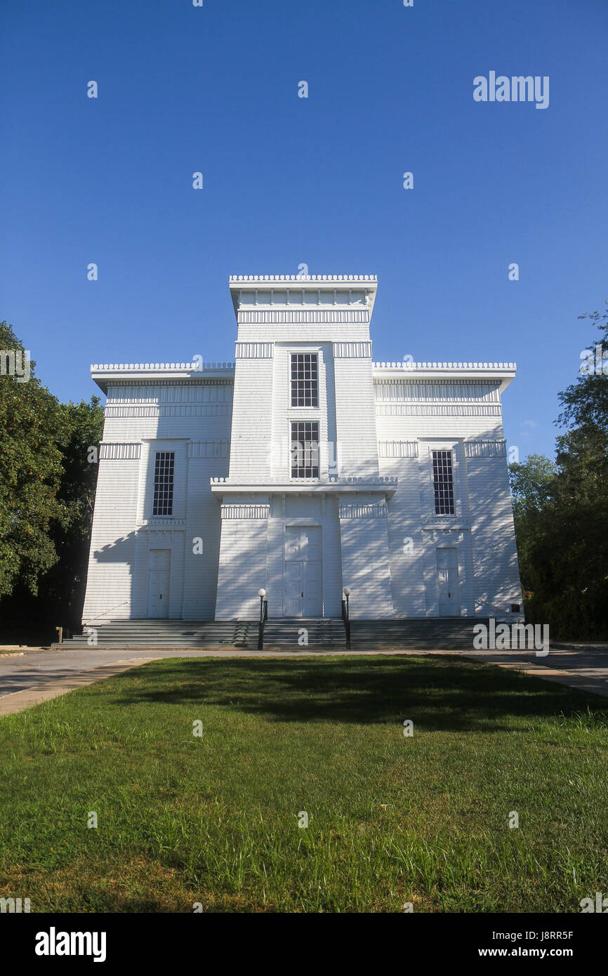1844 wurde die erste Presbyterianische Kirche Sag Harbor, auch bekannt als der alte Walfänger Kirche erbaut. Sag Harbor, Long Island, New York, United State Stockfoto