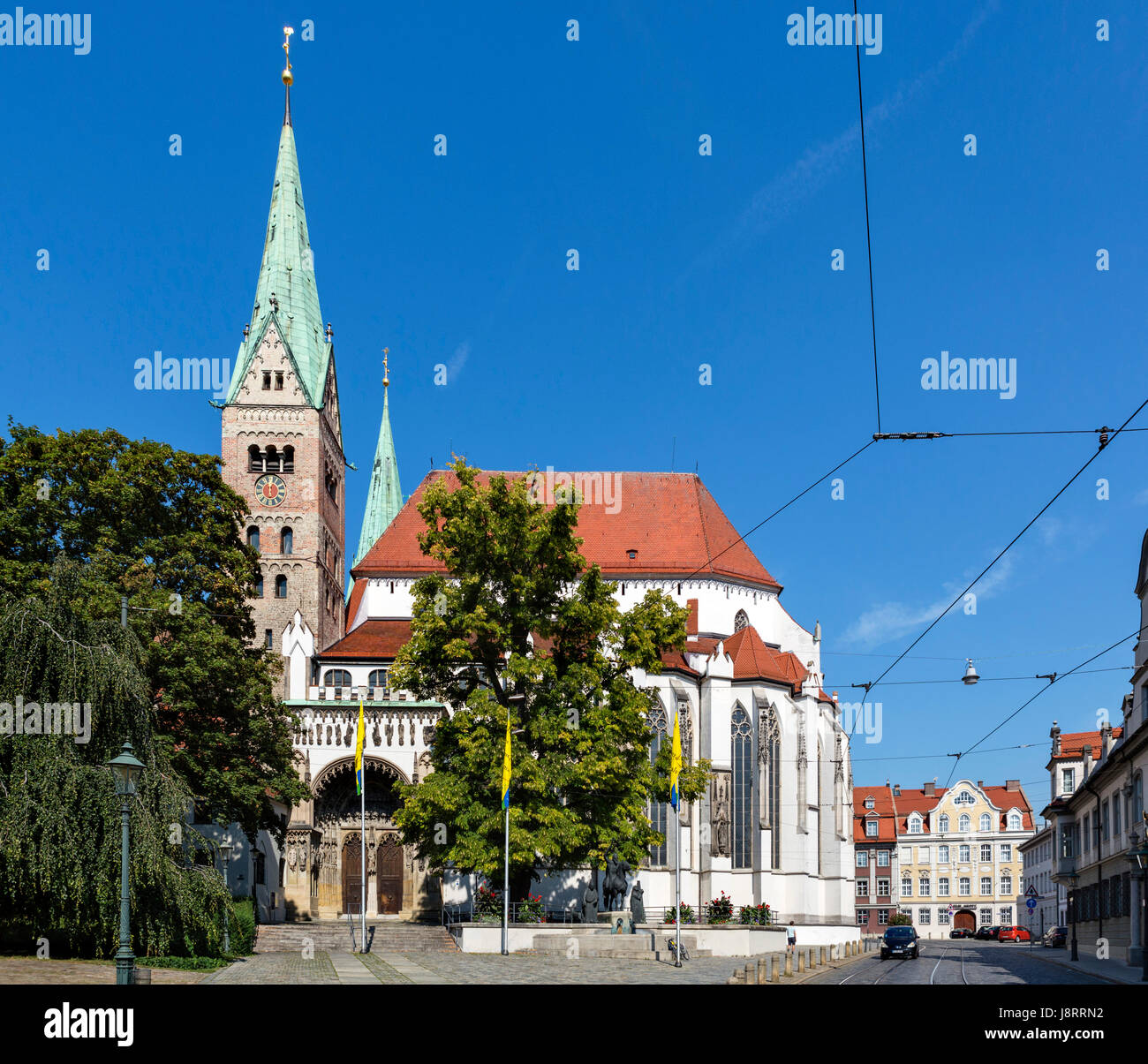 Die Kathedrale (Dom) in Augsburg, Bayern, Deutschland Stockfoto