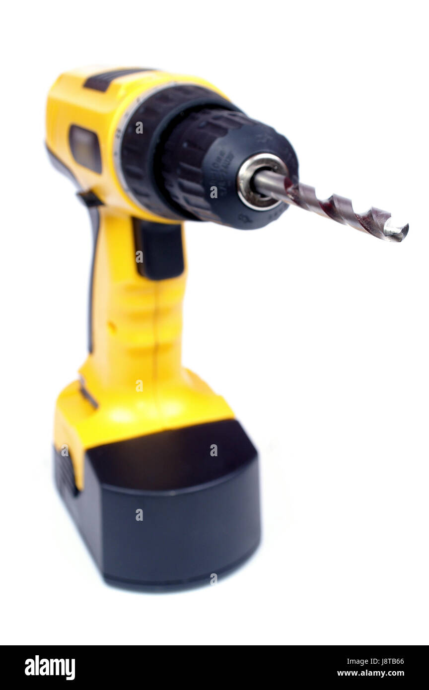 Werkzeug, isoliert, Bit, Energie, Energie, Strom, Strom, Studio, Arbeit, Stockfoto