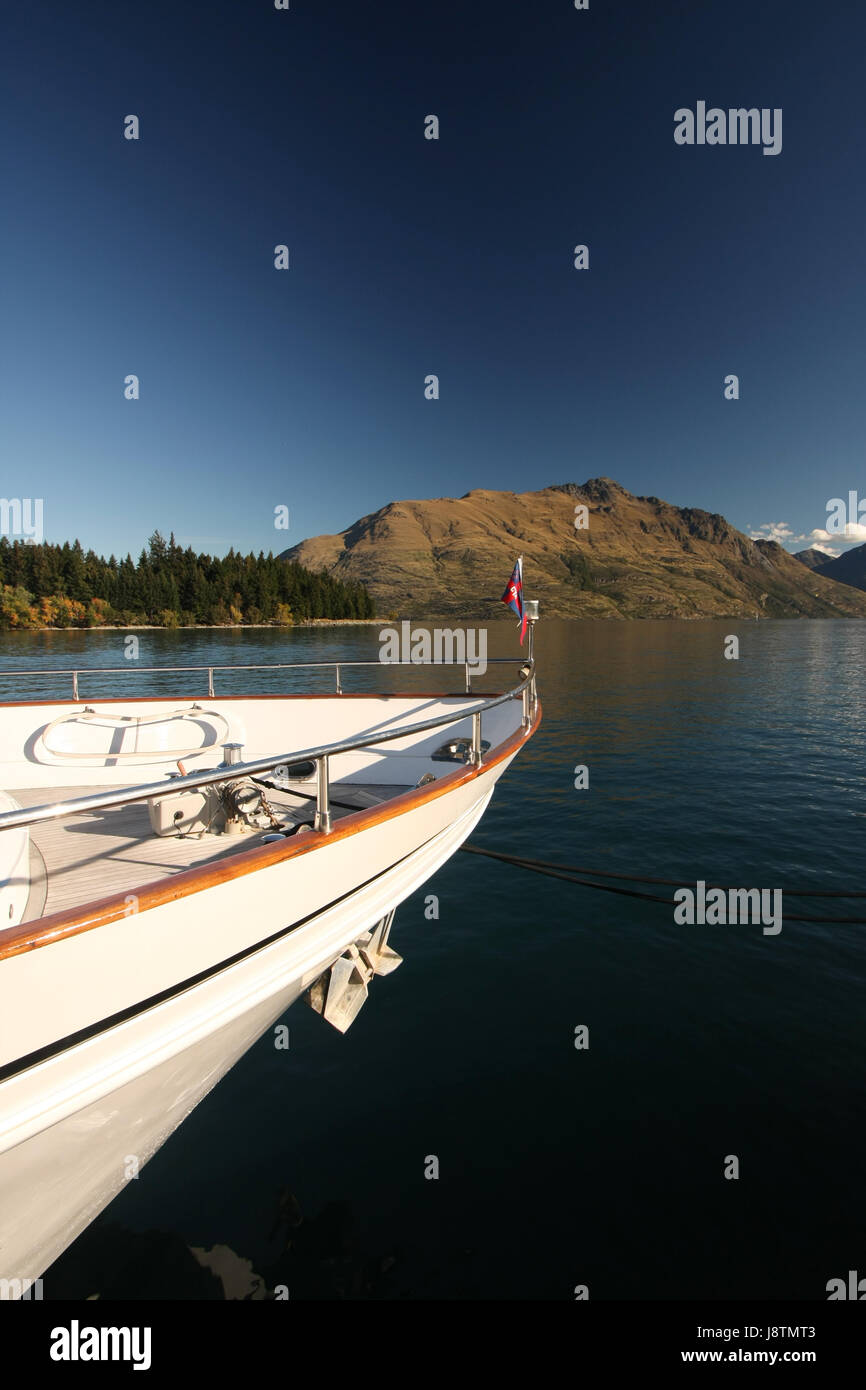 Lake Wakatipu, Queenstown / Neuseeland Stockfoto