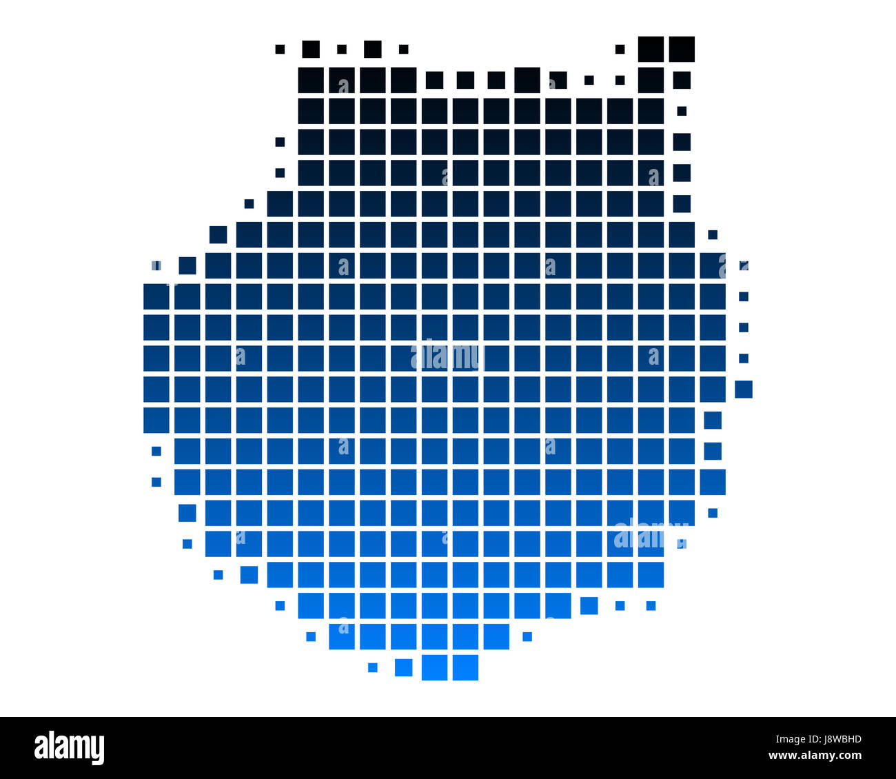 blau, Spanien, Illustration, Inseln, Kanarische Inseln, eckig, quadratisch, Karte, Stockfoto