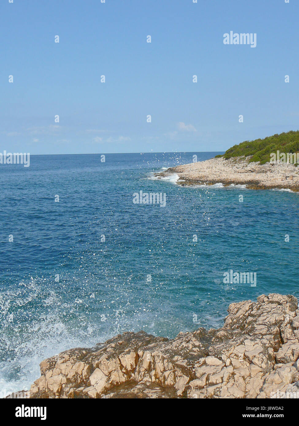 blau, Kroatien, Inseln, Insel, Resort, Firmament, Himmel, Salzwasser, Meer, Stockfoto