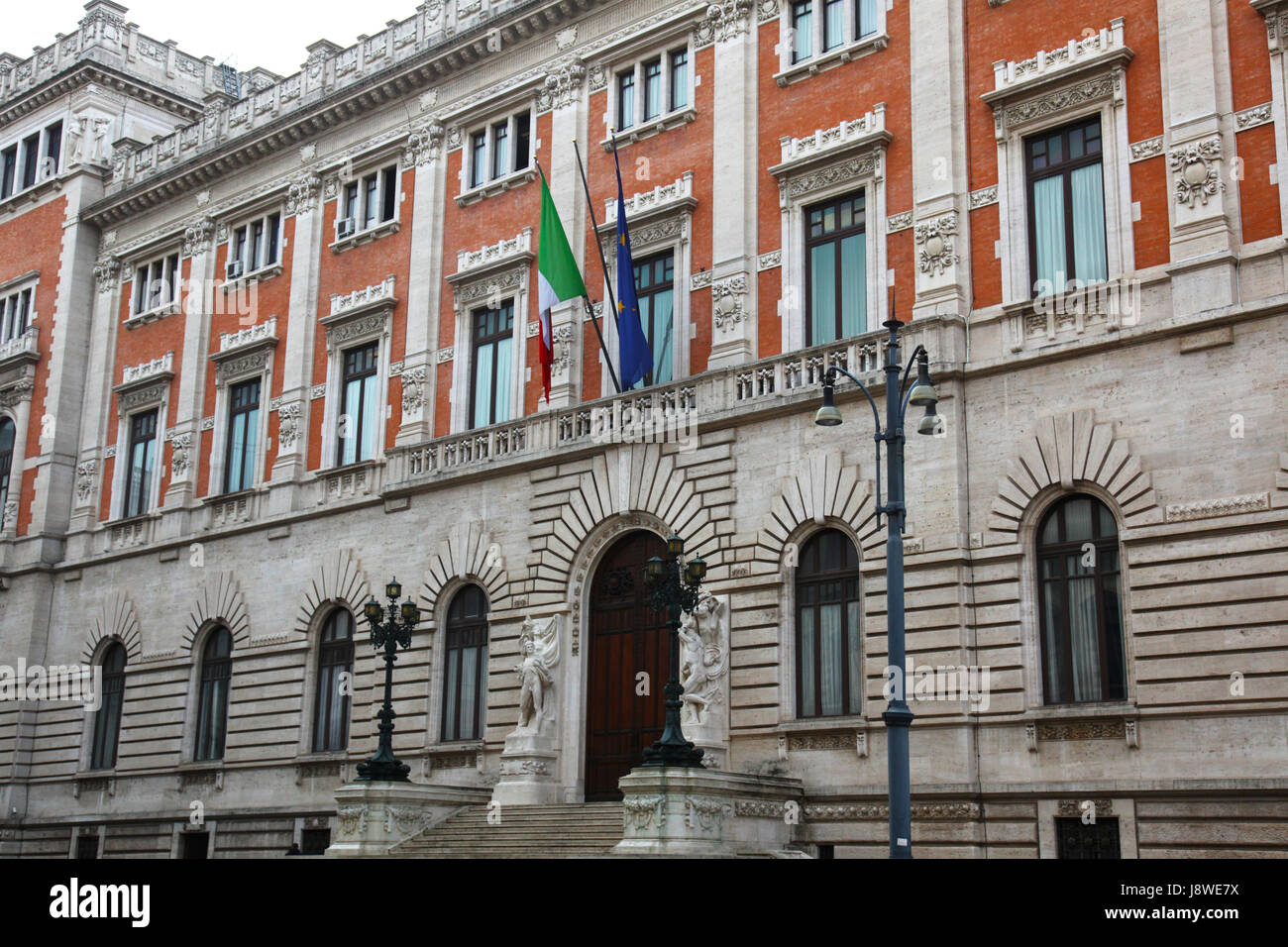 Rom, Roma, Parlament, Sitz, Palast, Barock, Altstadt, Papst, Italienisch, Stockfoto