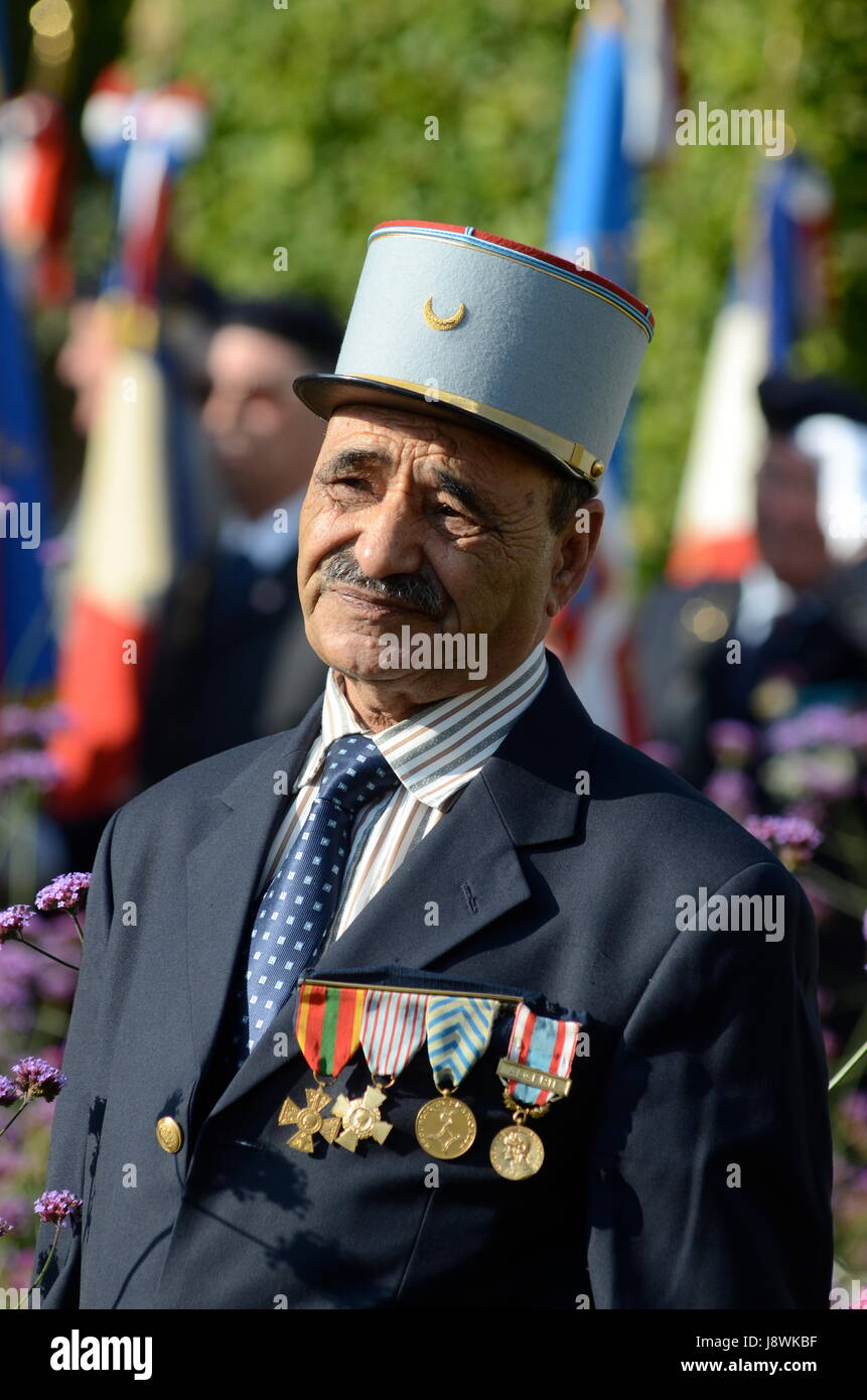 "Harkis Day" Feier in La Gijon, in der Nähe von Lyon (Südost-Frankreich) Stockfoto