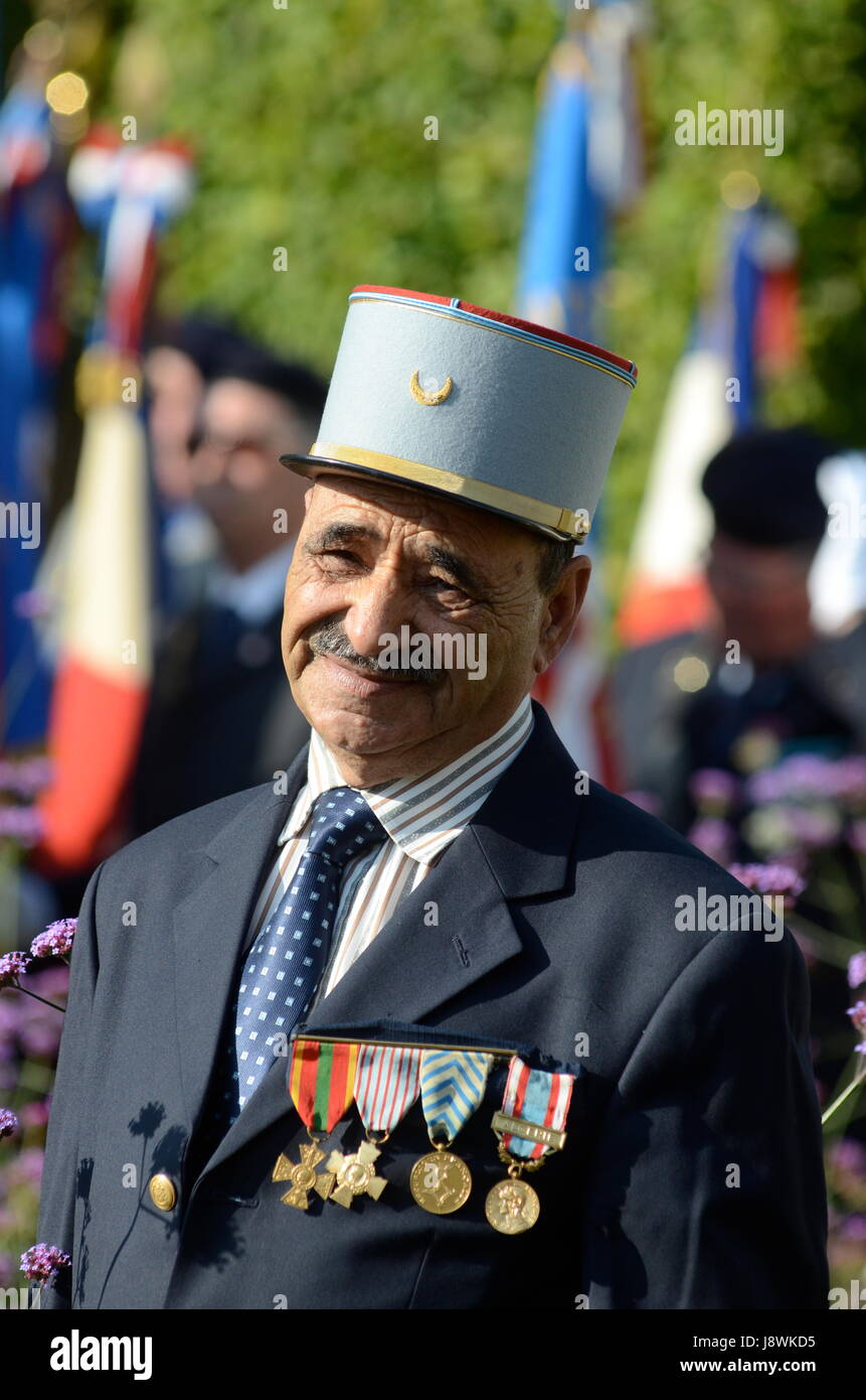 "Harkis Day" Feier in La Gijon, in der Nähe von Lyon (Südost-Frankreich) Stockfoto