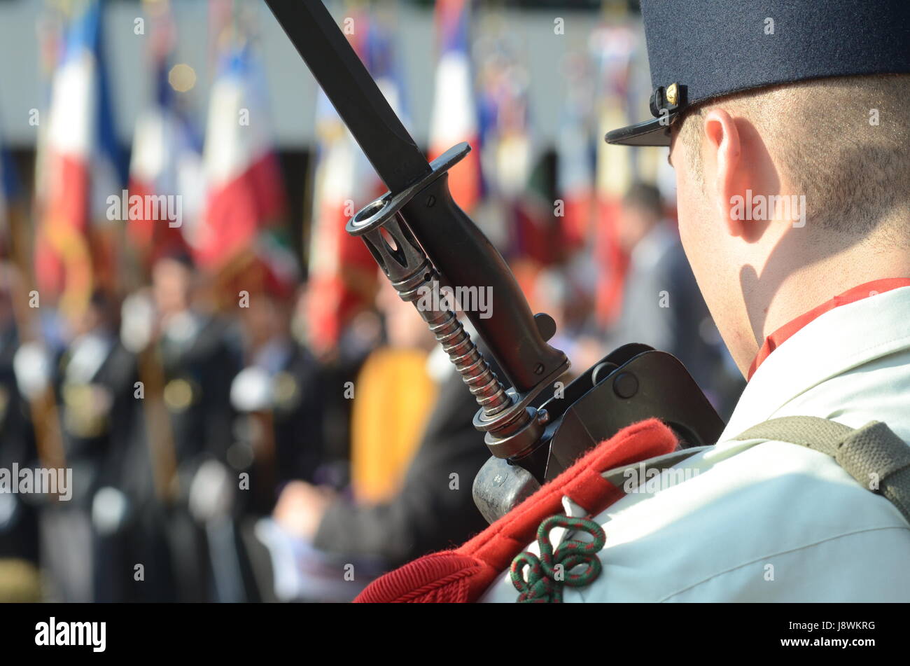 "Harkis Day" Feier in La Gijon, in der Nähe von Lyon (Südost-Frankreich) Stockfoto