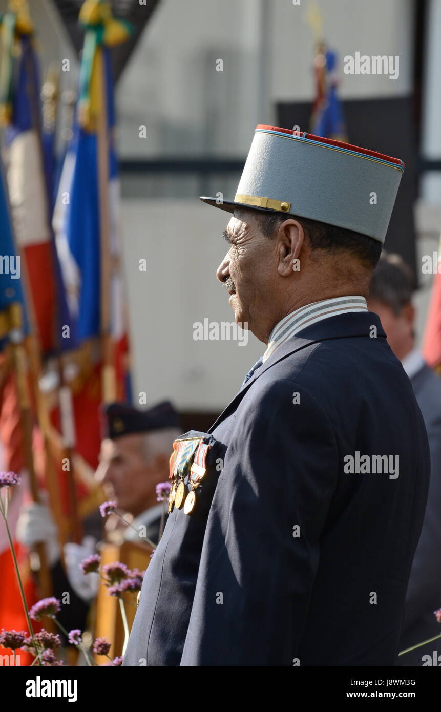 "Harkis Day" Feier in La Gijon, in der Nähe von Lyon (Südost-Frankreich) Stockfoto