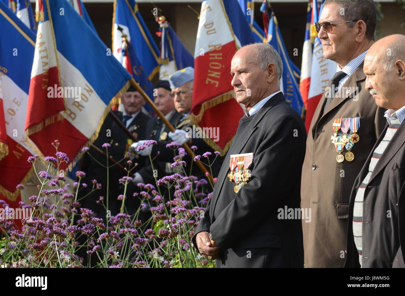 "Harkis Day" Feier in La Gijon, in der Nähe von Lyon (Südost-Frankreich) Stockfoto