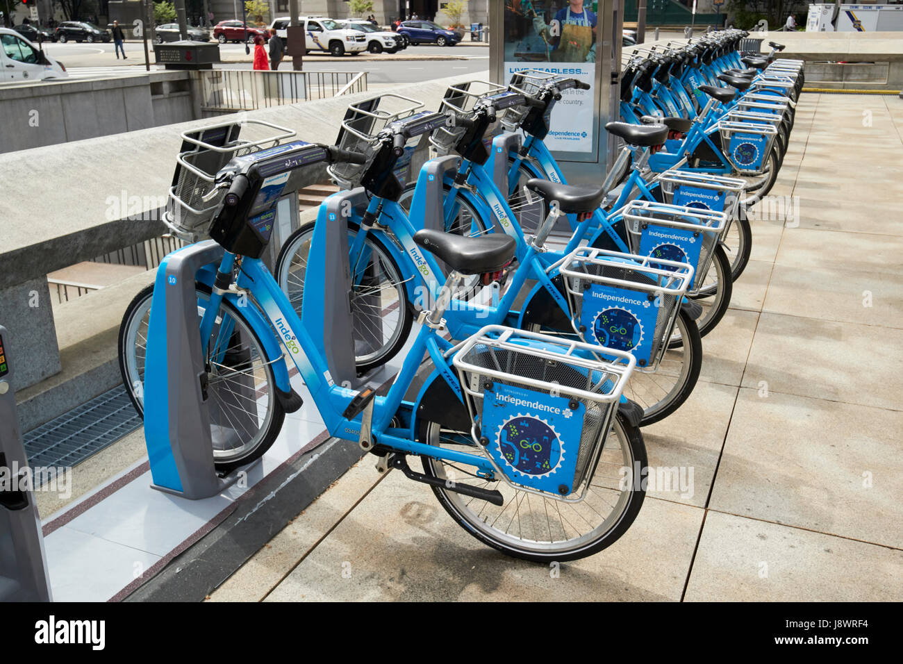 Indego Philadelphia Bike-sharing-Vermietung Schema USA Stockfoto