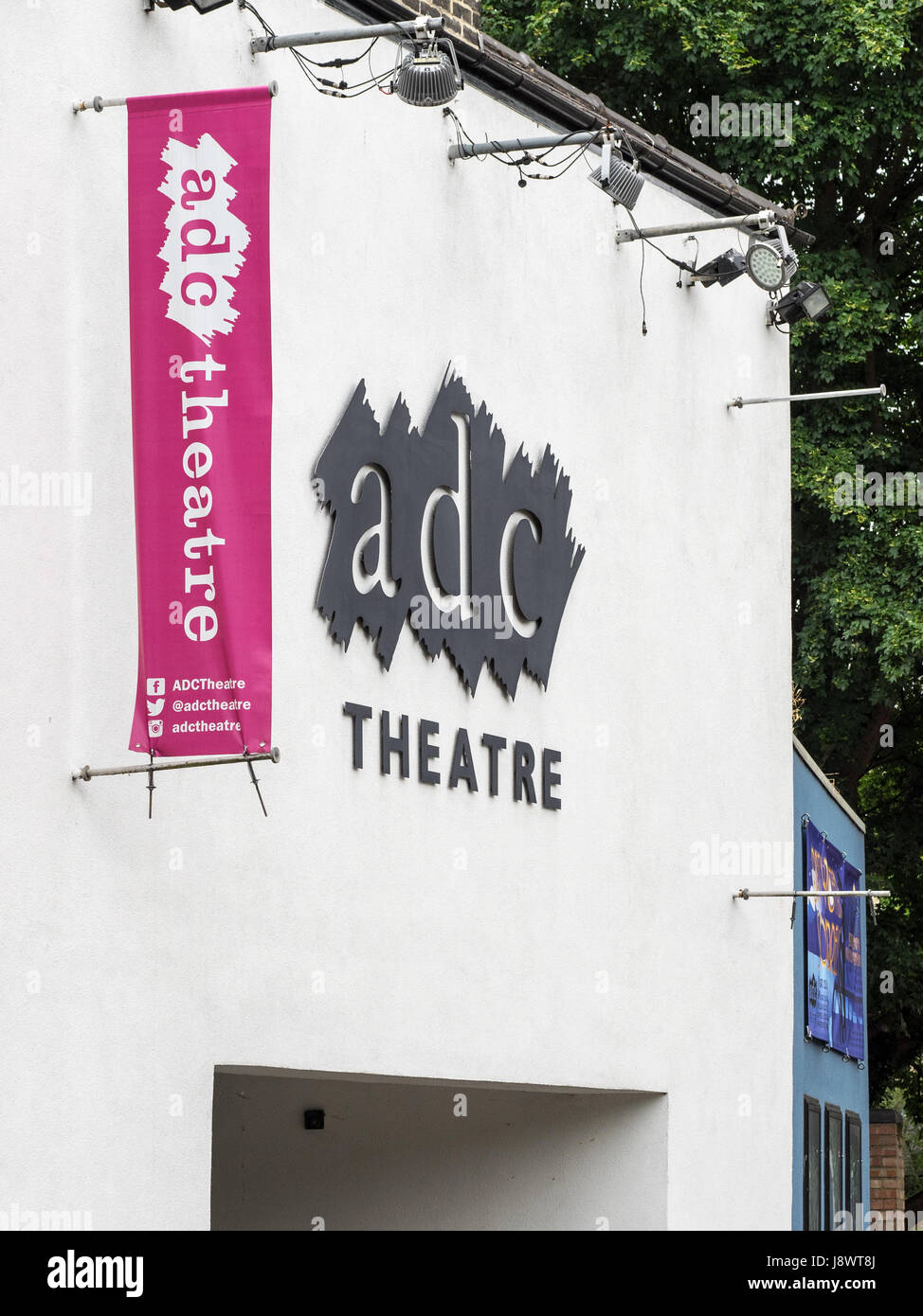 Das ADC-Theater in Cambridge. Es ist Großbritanniens älteste Universität Spielhaus und präsentiert spielt auf dieser Seite seit 1855. Stockfoto