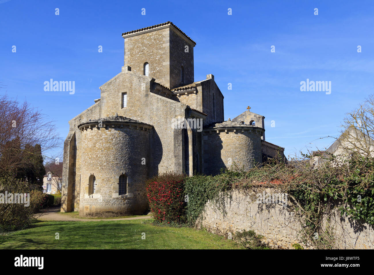 9. Jahrhundert karolingischen Oratorium, Germigny des Prés, La Loiret, Frankreich Stockfoto