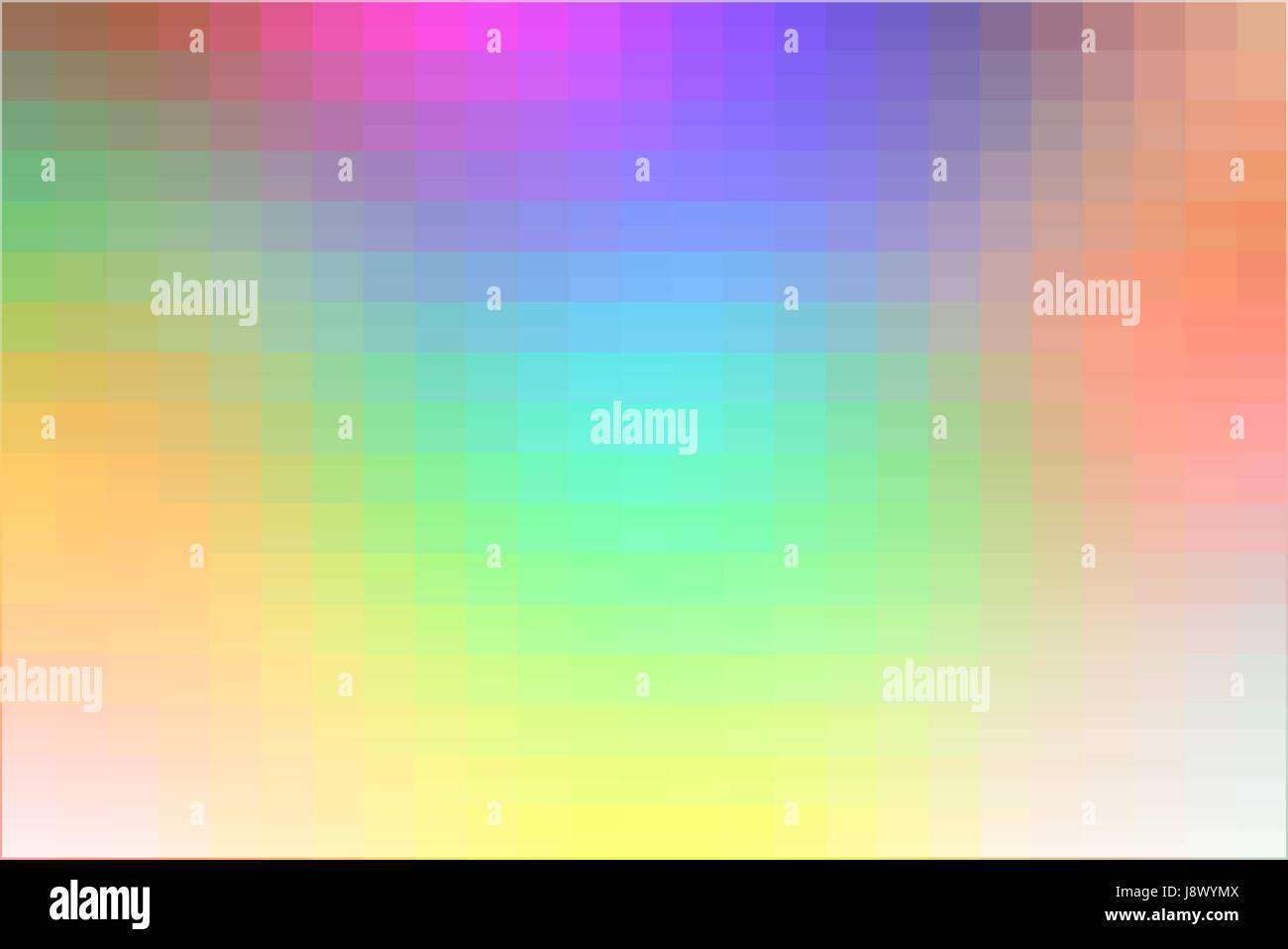 Leichte Regenbogen abstrakte Vektor quadratischen Fliesen Mosaik Hintergrund Stock Vektor