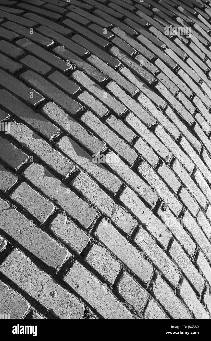 Weiße Runde Ziegel Wand Muster. Vertikale Hintergrundtextur Foto Stockfoto Weiße Runde Ziegel Wand Muster. Vertikale Hintergrundtextur Foto Stockfoto