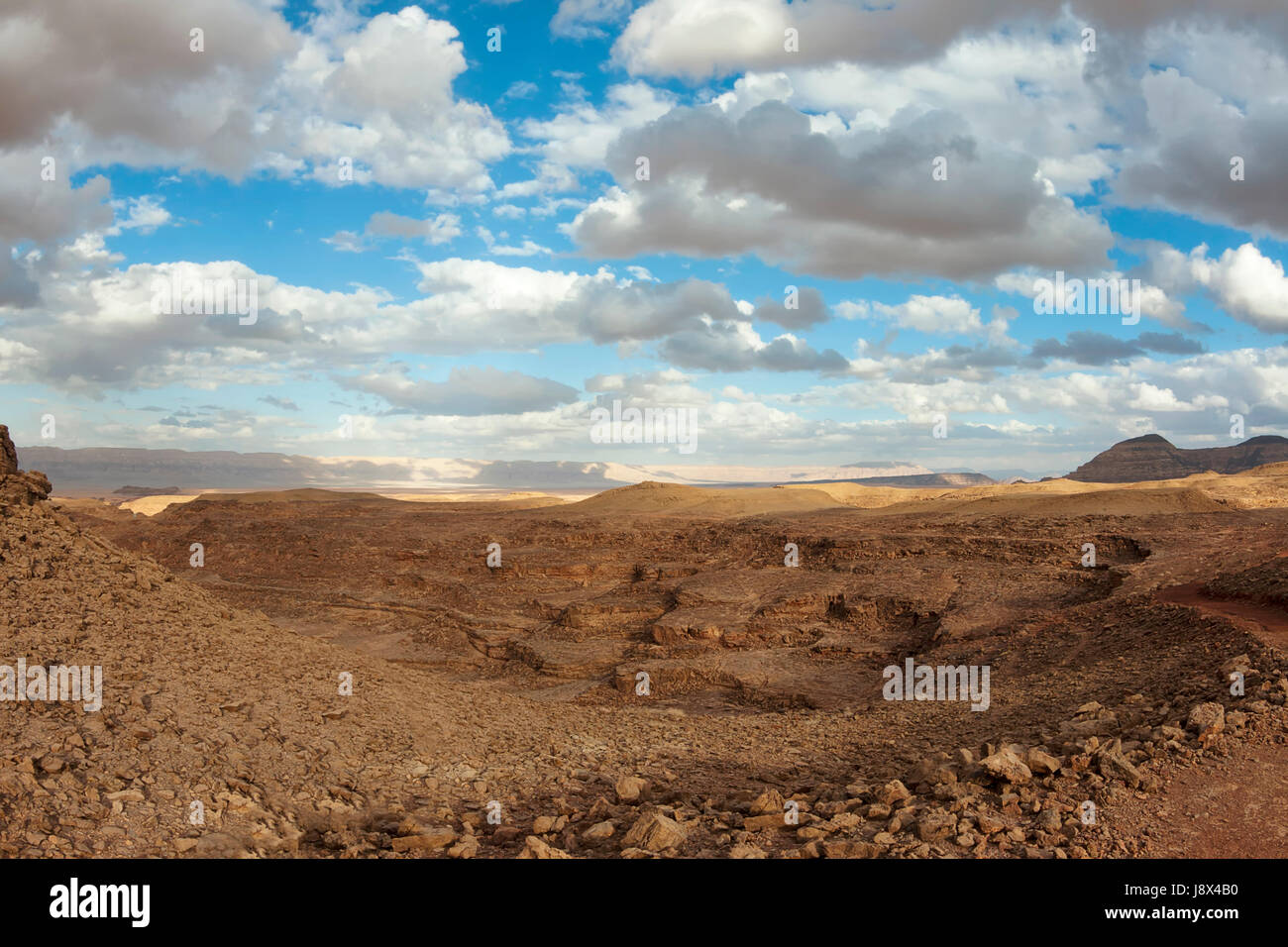 Wüste, Wüste, Ägypten, Wadi, Wüste, Ödland, Ägypten, Wadi, Wolken, Stockfoto
