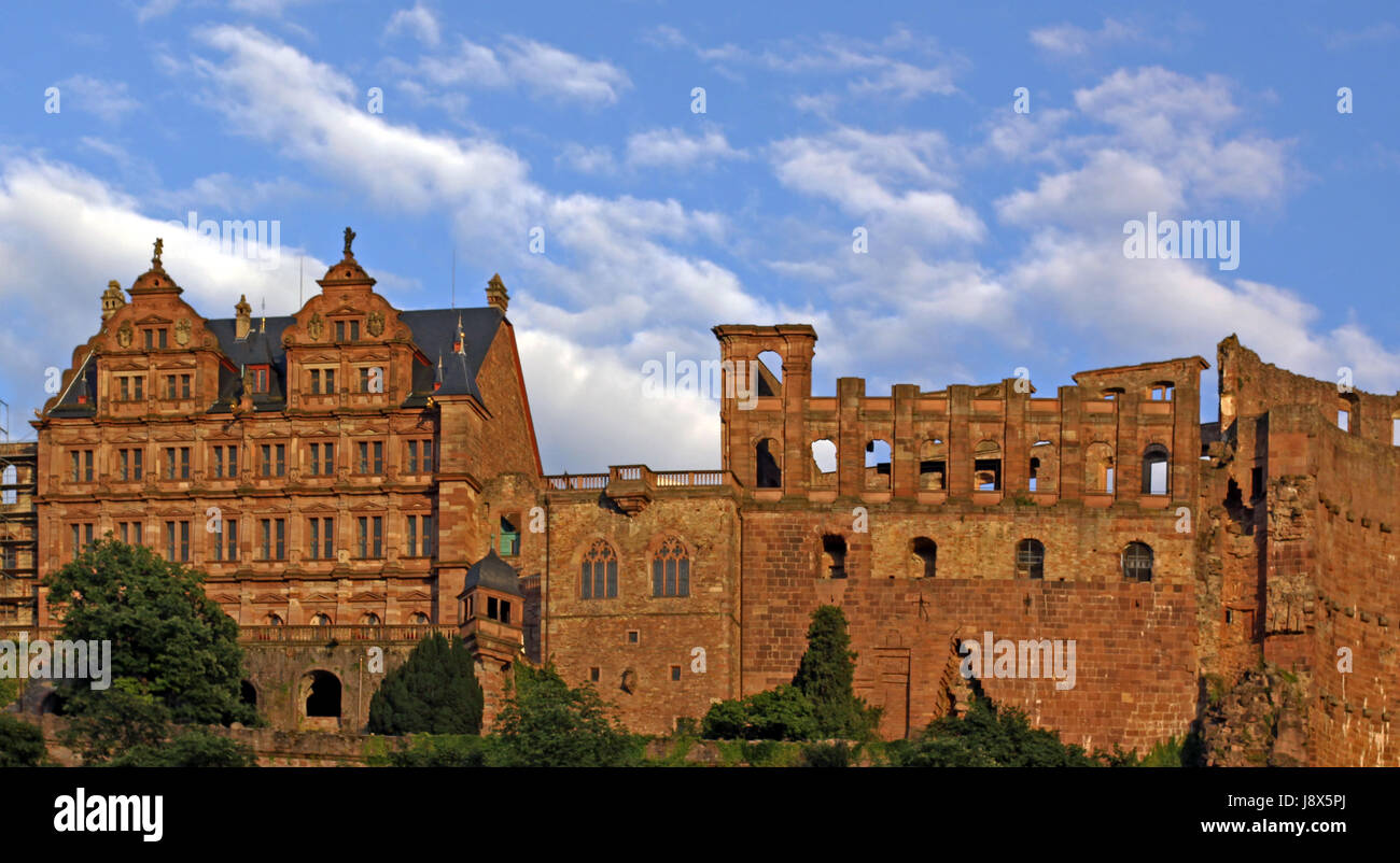 Das Heidelberger Schloss Stockfoto