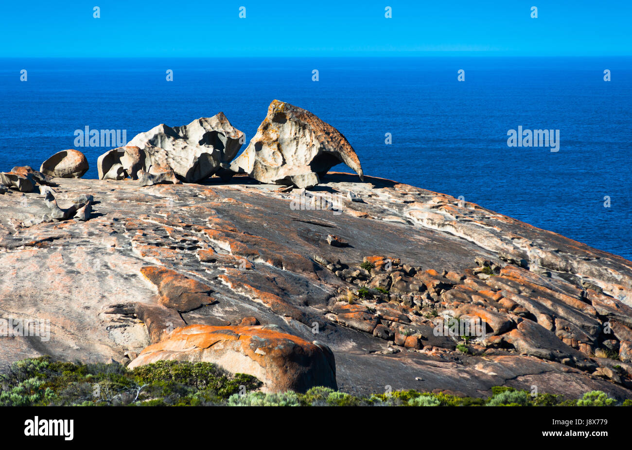 Remarkable Rocks, Flinders Chase Nationalpark, Kangaroo Island, South Australia. Stockfoto