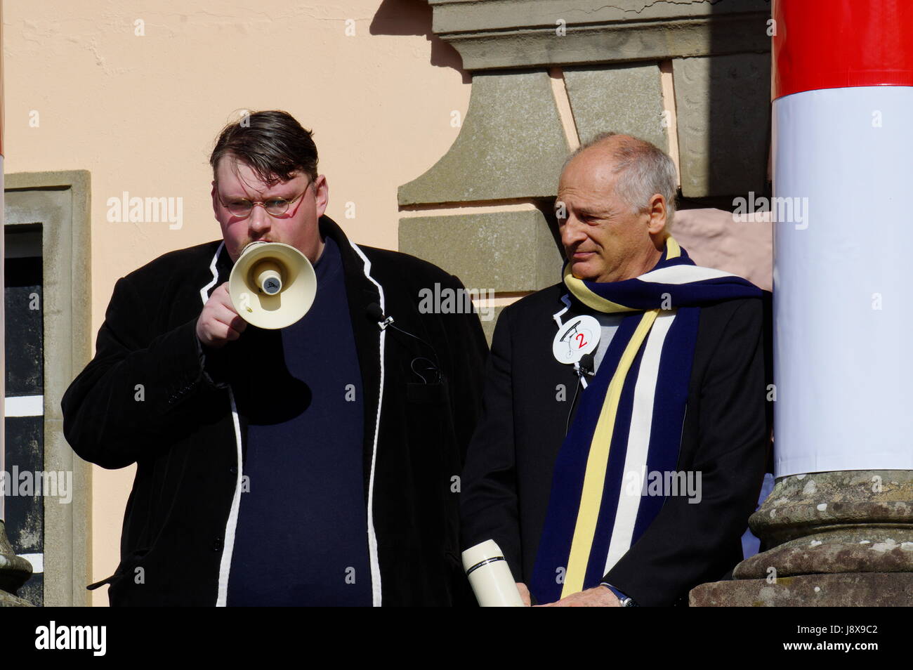 Nr. 6, Gefangener, Übereinkommen, Portmeirion, Nordwales, Vereinigtes Königreich. Stockfoto
