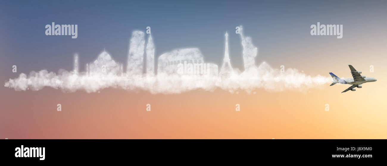 Reisen Sie, Denkmal, Modell, Entwurf, Projekt, Konzept, Plan, Entwurf, Paris, London, Stockfoto