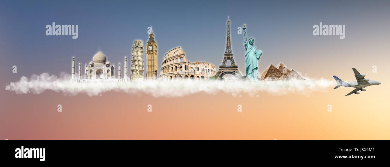 Reisen Sie, Denkmal, Modell, Entwurf, Projekt, Konzept, Plan, Entwurf, Paris, London, Stockfoto