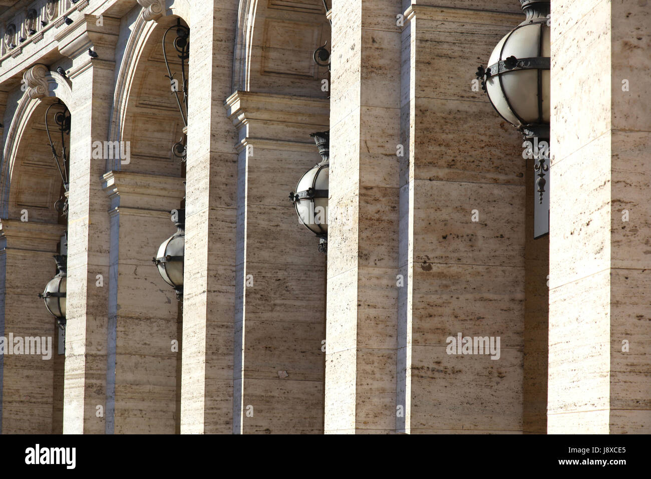 Kolonnade Piazza della Republica Rom Stockfoto