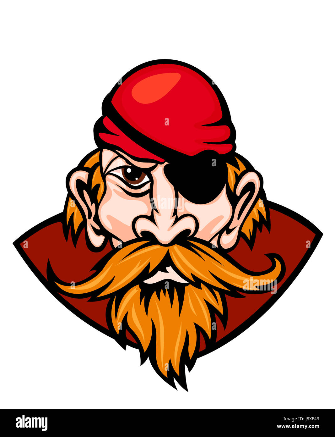 Gefahr, isoliert, Hut, Schwert, Arm, Waffen, Piraten, Freibeuter, Cartoon, Stockfoto