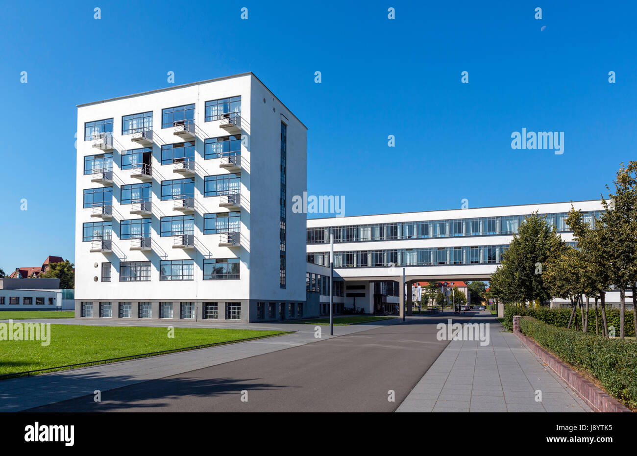 Das Bauhaus Dessau, Sachsen-Anhalt, Deutschland Stockfoto