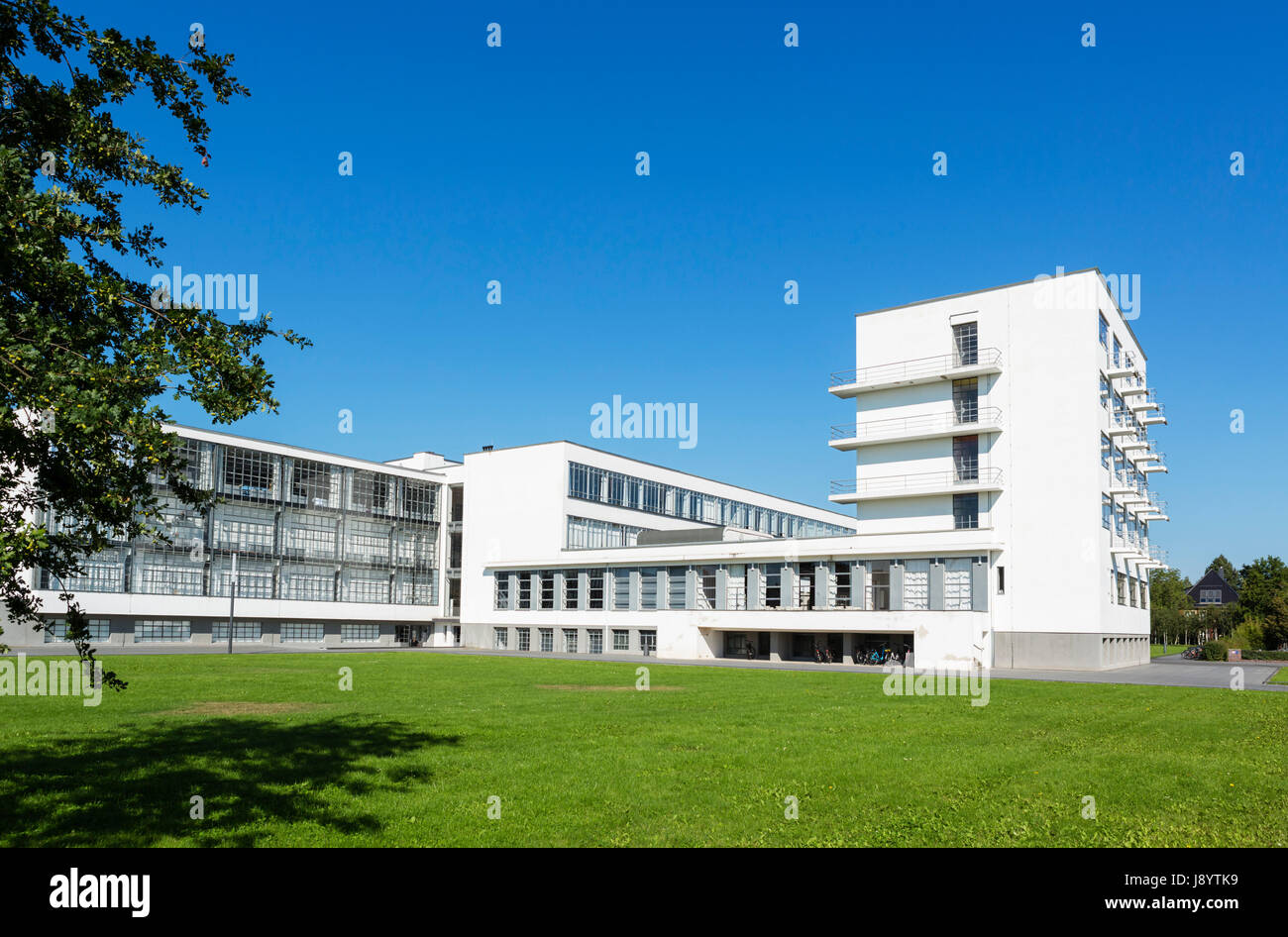 Das Bauhaus Dessau, Sachsen-Anhalt, Deutschland Stockfoto