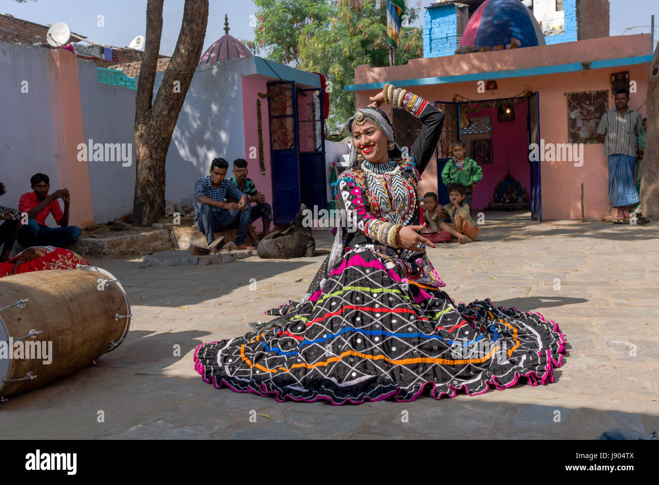 Kalbelia Nomaden von Rajasthan, Indien Stockfoto